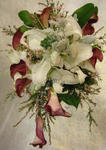 Wedding Bouquet of Lilium and Zantedeschia - CODE 7111